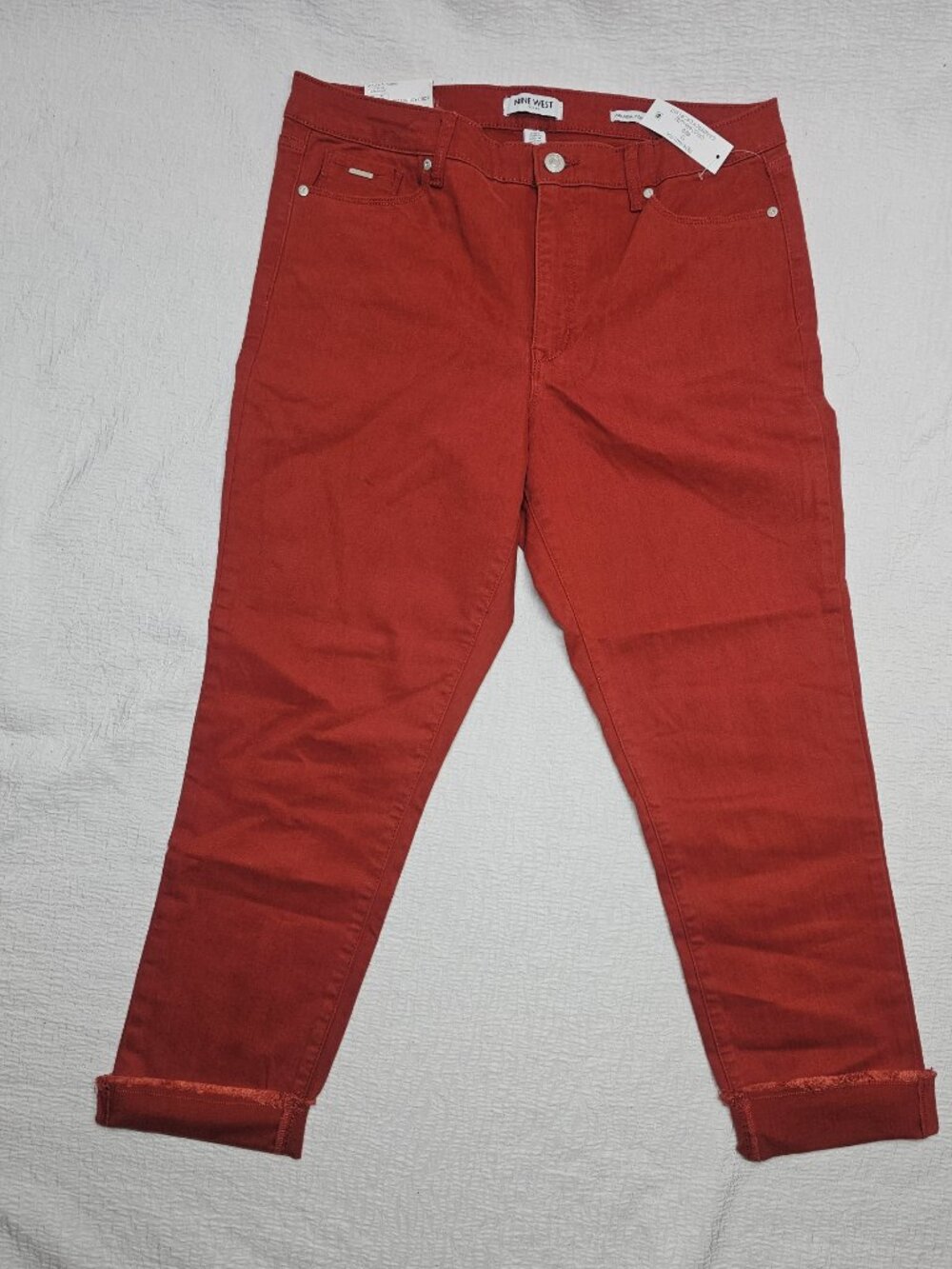 Nine West Women's Gramercy Slim Fit Crop Pants - Picture 8 of 11